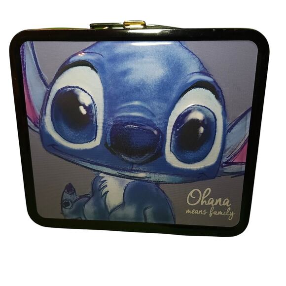 Loungefly Other - Loungefly Heart Logo Stitch Metal Lunchbox • Pre‑Funko • NWT
